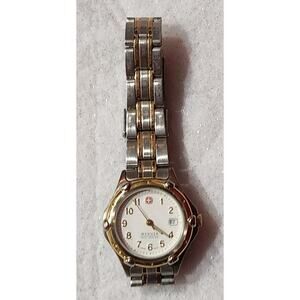 Wenger S.A.K Design Ladies Quartz Watch Date Window Two- Tone Swiss Made